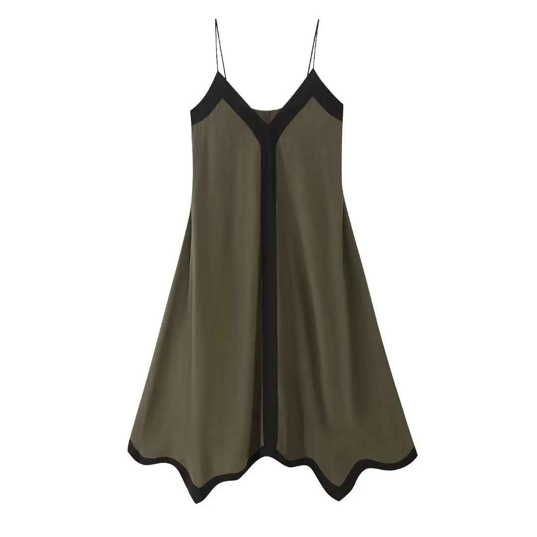 Robe caraco à coutures pour femme Rindu TRAF 2024, robe de bal sexy d'été, robe blanche élégante et jolie Zevity