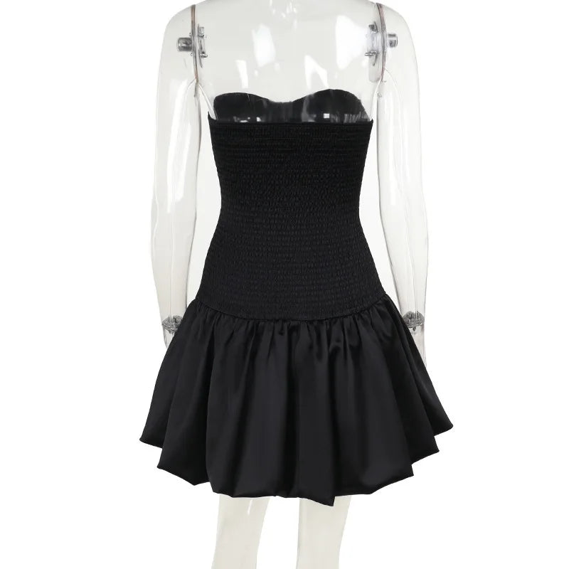 Cloud Dancer Dress - Bodycon Kleid mit Rückenausschnitt & Raffung