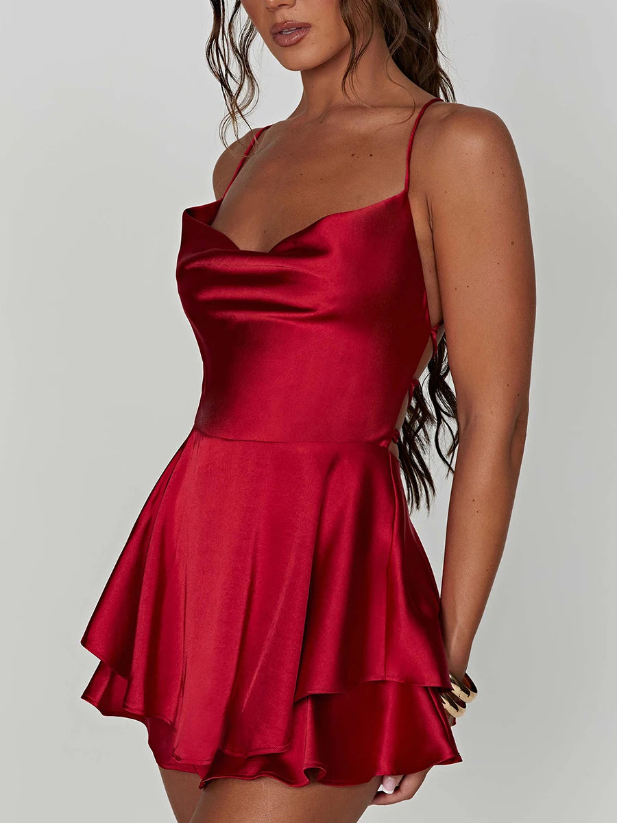 Silken Glow - Backless Cami Dress
