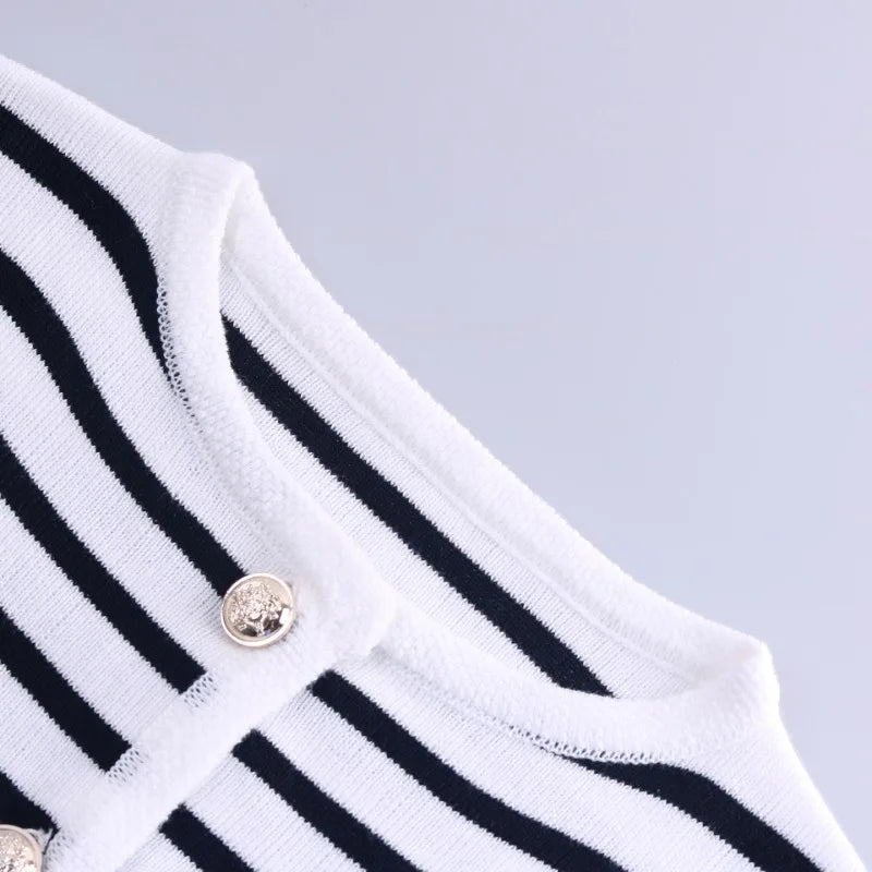 Riviera Stripes - Shorts-Set mit Cardigan
