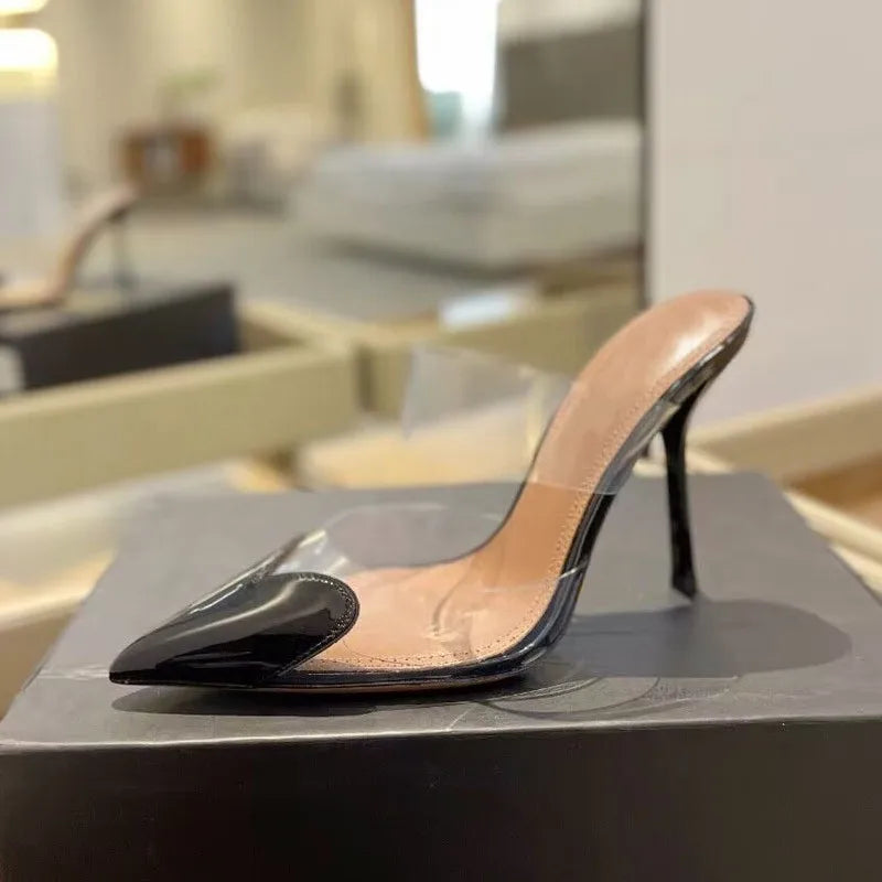 Heart Pumps- Transparente Herz High Heels