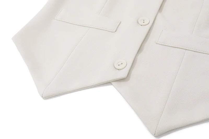 Café Chic - Ärmelloses Top & Minirock Set