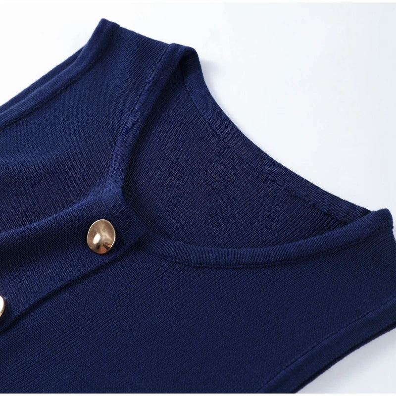 Lady Set Strick - Zweiteiler Damen Weiß