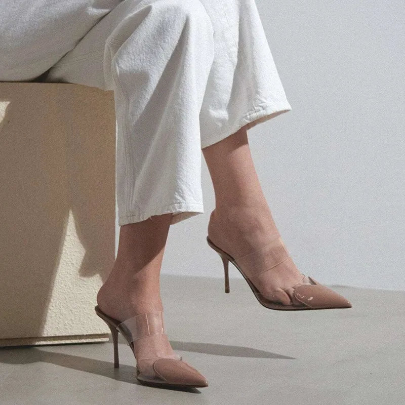 Heart Pumps- Transparente Herz High Heels