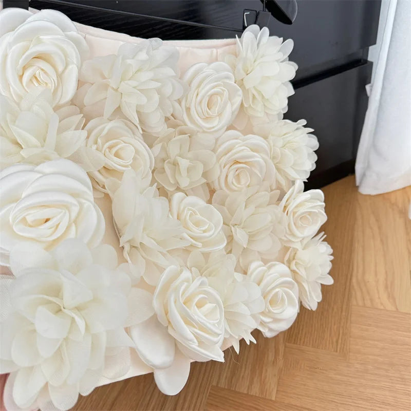 Bloomy Skirt- 3D-Rosen Minirock
