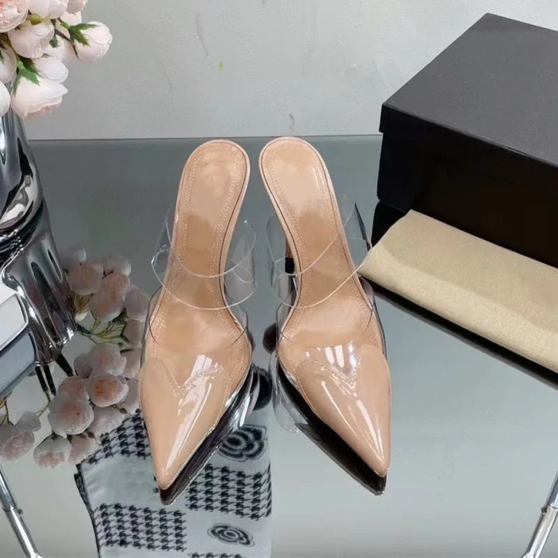 Heart Pumps- Transparente Herz High Heels