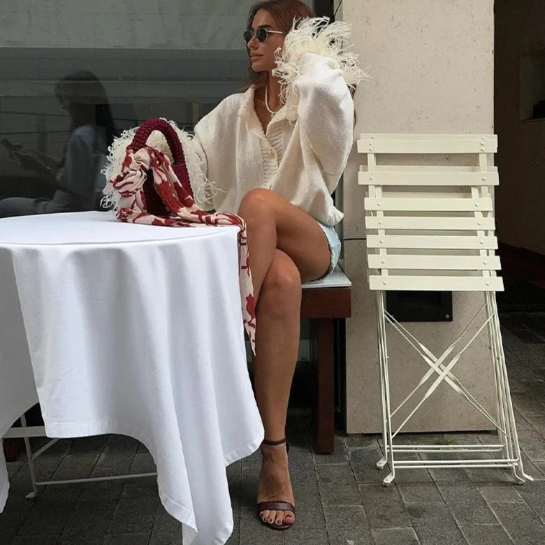 Fluffy Feather Jacke