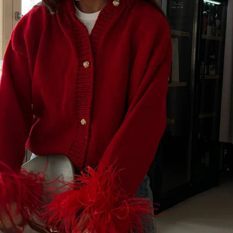 Fluffy Feather Jacke